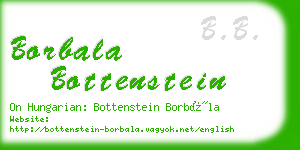 borbala bottenstein business card